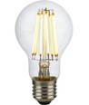 Ampoule LED E27 8W dimmable - A60, filament, 806lm, verre clair, 2500K