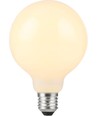 Ampoule LED globe E27 5,5W dimmable - G95, verre opale, 2500K, filament