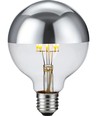 Ampoule LED E27 6,5W dimmable - G95, calotte argentée, 2500K