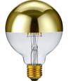 Ampoule LED E27 6,5W dimmable - G95, calotte dorée, 2500K