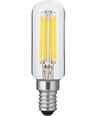 Ampoule LED tube E14 4W dimmable - 8,5cm, filament, 2500K, verre clair
