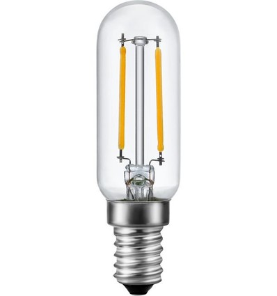 Ampoule LED E14 2W dimmable - Filament, 8,5cm, 2500K, verre clair