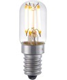Ampoule LED tube E14 3W dimmable - 5,5cm, filament, 2500K, verre clair