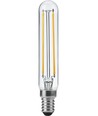 Ampoule LED tube E14 4W dimmable - 11,5cm, filament, 2500K, verre clair