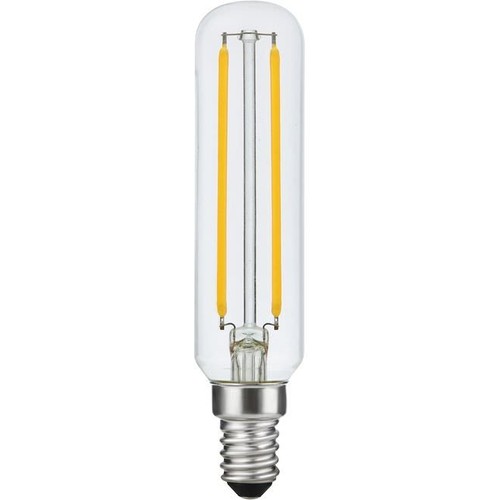 Ampoule LED tube E14 4W dimmable - 11,5cm, 2200K, filament, verre clair