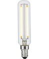 Ampoule LED tube E14 4W dimmable - 11,5cm, 2200K, filament, verre clair