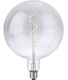 Ampoule LED E27 6W XXL Globe G200, filament spirale, 580lm, dimmable, verre clair