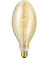 Ampoule LED E27 4W dimmable - Big Flex Ellipse, 200lm, 2000K, verre doré, filament