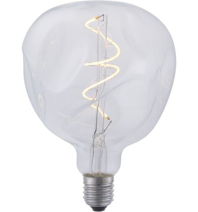 Ampoule LED E27 4W XL Flex Mystery - G125, filament, dimmable, 2200K, verre clair