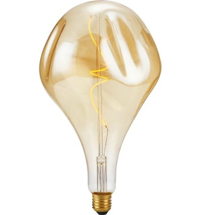 Ampoule LED E27 4W XXL Filament - A165 Mystery, dimmable, 2000K, verre doré