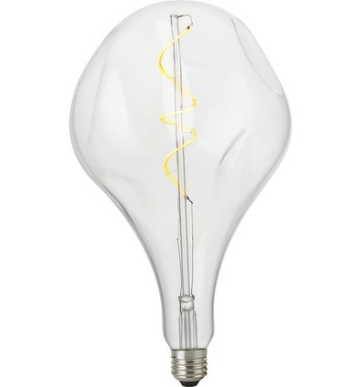 Ampoule LED E27 4W XXL Mystery dimmable - A165, 250lm, 2500K, verre clair, filament flexible