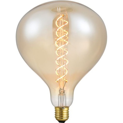 Ampoule filament E27 6W XXL Flex R160 - 350lm, dimmable, verre doré, 2000K