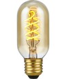 Ampoule LED E27 5W dimmable - Filament Flex DH Tube, 2000K, verre doré, 300lm