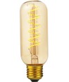 Ampoule LED E27 4W dimmable - Tube Flex AX, 13cm, 2000K, verre doré, filament