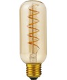 Ampoule LED E27 4W dimmable - Tube Flex AX, 13cm, 2000K, verre doré, filament