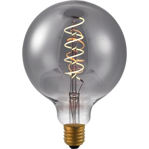 Ampoule LED E27 4,5W dimmable - G125, Filament Flex, Smoke, 2200K, 150lm