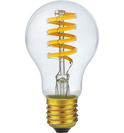 Ampoule LED E27 6W dimmable - DimToWarm, 2200-2700K, A60, Filament Flex, 570lm, verre clair