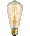 Ampoule LED E27 5W dimmable - ST64 Rustika, Flex Double Loop, 2000K, verre doré