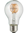 Ampoule LED filament E27 4W dimmable - A60, Filament flexible, 2200K, 210lm, verre clair