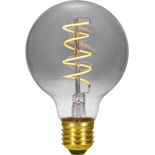 Ampoule LED globe E27 4,5W dimmable - G95, verre fumé, 2200K