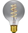 Ampoule LED globe E27 4,5W dimmable - G95, verre fumé, 2200K
