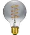 Ampoule LED globe E27 4,5W dimmable - G95, verre fumé, 2200K