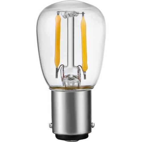 Ampoule LED filament BA15d 1,5W - 2500K, claire, 140lm, 5,6cm