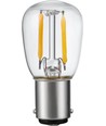 Ampoule LED filament BA15d 1,5W - 2500K, claire, 140lm, 5,6cm