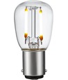 Ampoule LED filament BA15d 1,5W - 2500K, claire, 140lm, 5,6cm