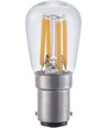 Ampoule LED filament BA15d 3W dimmable - 2500K, clair, 5,6cm, 210lm