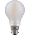 Ampoule LED BA22d 5,5W dimmable - A60, filament, verre dépoli, 2500K