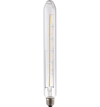 Ampoule LED filament E27 5W dimmable - Colorenta, 31,5cm, 2500K, verre clair, 500lm