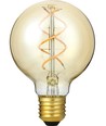 Ampoule LED E27 5W dimmable 3 étapes - G80, Or, Filament flexible, 2200K, 460lm
