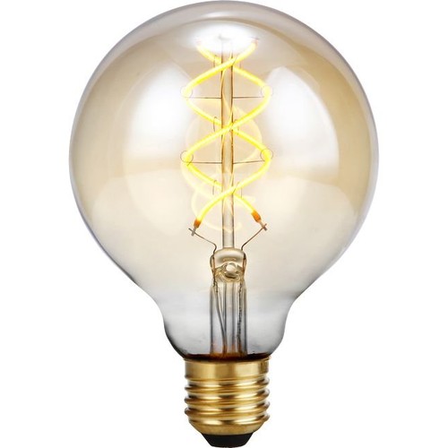 Ampoule LED E27 5W dimmable 3 niveaux - G95, Gold, Filament Flex, 2200K, 460lm