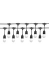 Guirlande lumineuse Spectrum pour 10 ampoules E27 - 10 mètres, IP44, 230V, sans source lumineuse