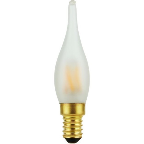 Ampoule LED E14 1,8W dimmable - Flamme C23, Mini Tip, 2500K, verre dépoli