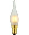 Ampoule LED flamme E14 1,8W dimmable - C23, Mini Tip, verre dépoli, 2700K