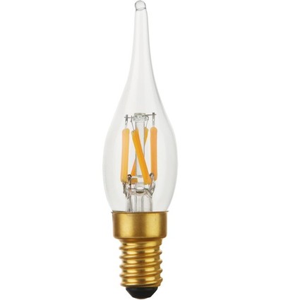 Ampoule LED E14 1,8W dimmable - Flamme C23 Mini Tip, 2000K, verre clair
