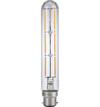 Ampoule LED Colorenta Short BA22d 5W dimmable - 17,1cm, 470lm, 2200K, verre clair