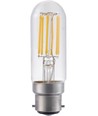 Ampoule LED filament tube B22d 5W dimmable - 9,5cm, 2700K, verre clair