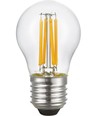 Ampoule sphérique filament E27 4W, 24V - G45, 310lm, 2500K, verre clair, AC/DC