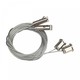 Kit de suspension 8m en acier galvanisé, 2 pcs - Montage universel, argent