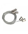 Kit de suspension 8m en acier galvanisé, 2 pcs - Montage universel, argent