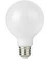 Ampoule LED globe E27 4,7W dimmable - G95, verre opale, filament, 2500K