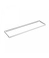 Cadre 30x1200 pour panneau LED - Blanc, hauteur 6,5cm, montage direct au plafond