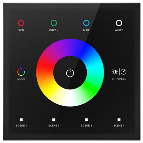 Contrôleur mural LEDlife rWave RGBW - Noir, 12V-24V