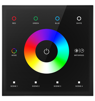 Contrôleur mural LEDlife rWave RGBW - Noir, 12V-24V
