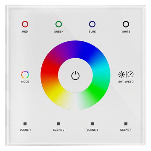 Contrôleur mural RGBW LEDlife rWave - Blanc, 12V-24V