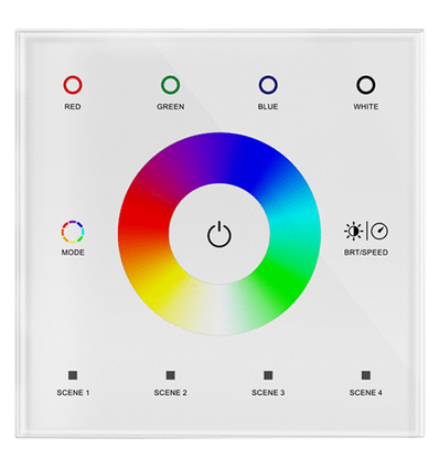 Contrôleur mural RGBW LEDlife rWave - Blanc, 12V-24V