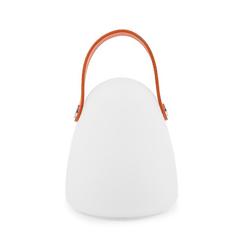 Lampe de table LED RGB rechargeable Ø12,8cm - Blanc, avec télécommande, IP54 extérieur